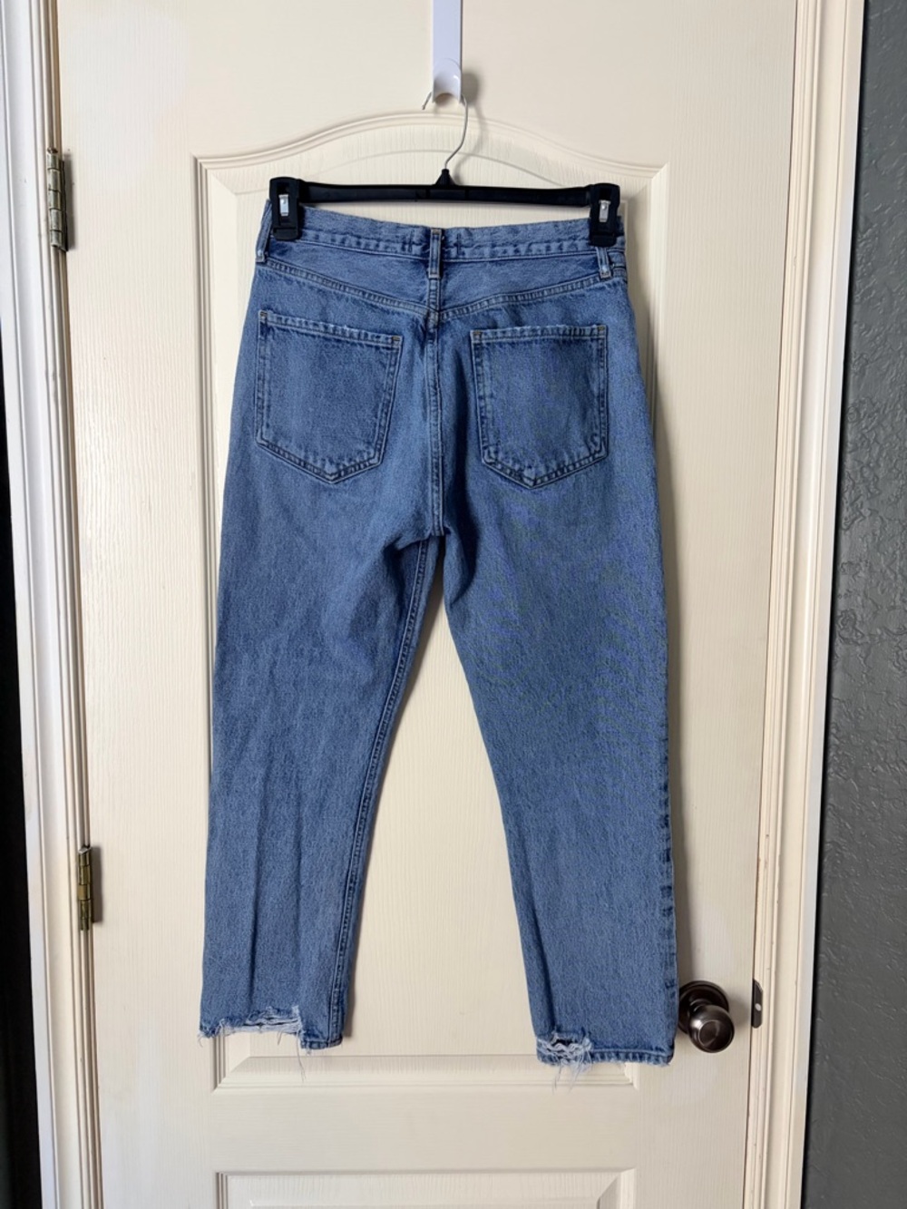 Agolde Riley High Rise Straight Leg Button Fly Denim Jeans, 28 - Picture 3 of 14